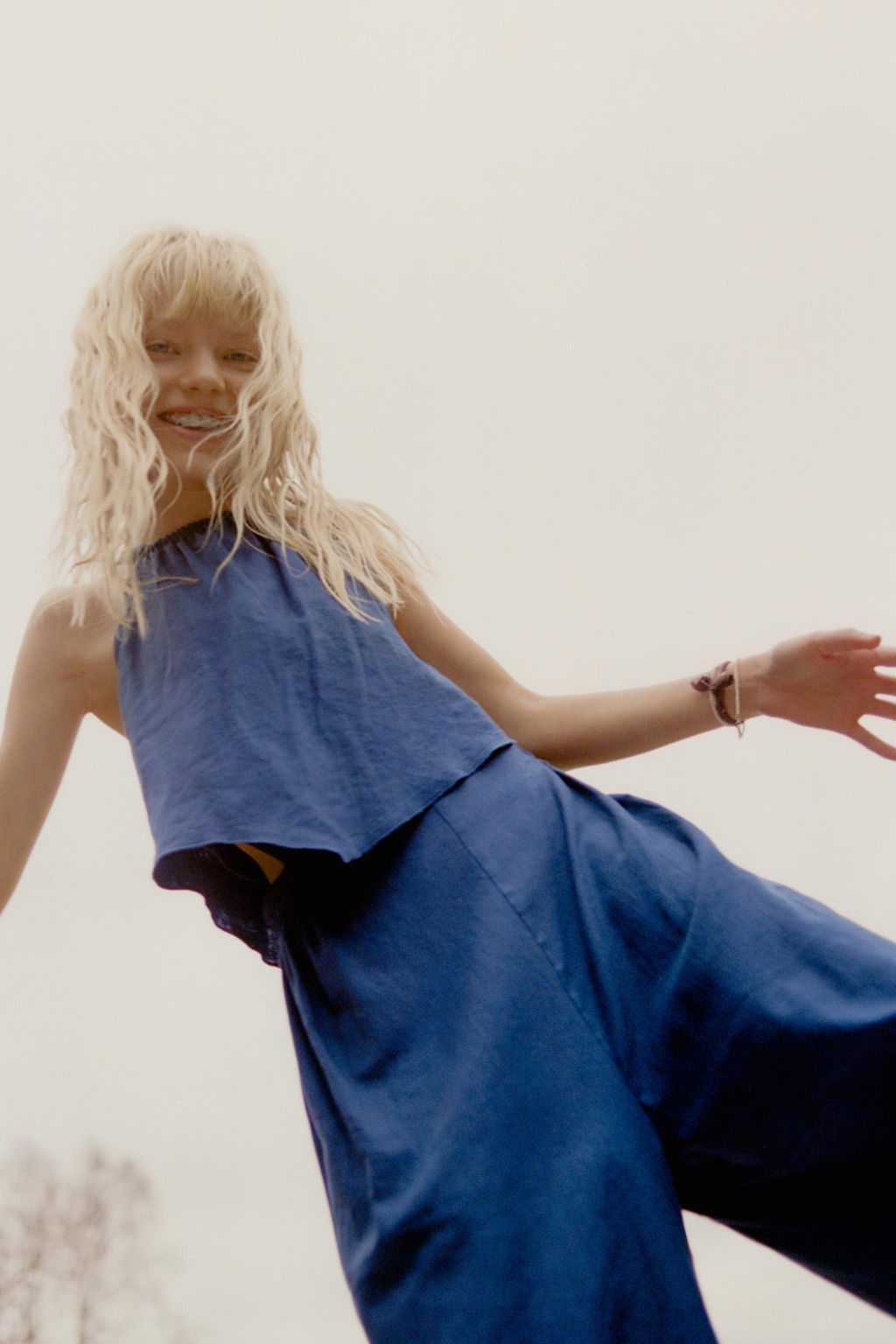 MONO LARGO CON LINO / marino - Zara фото 2