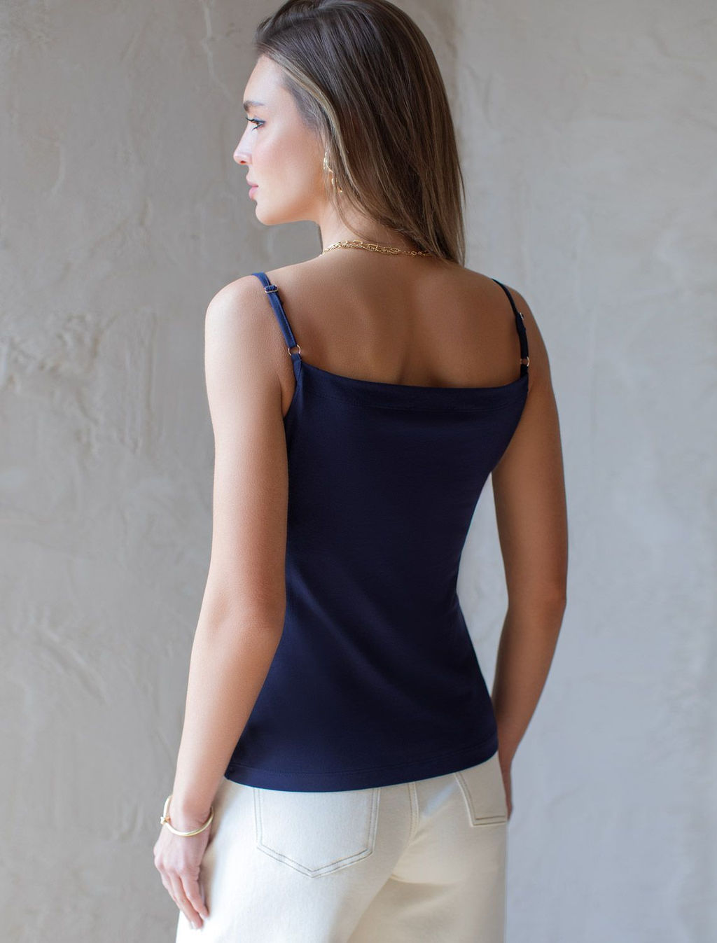 Топ из премиального хлопка с эластаном