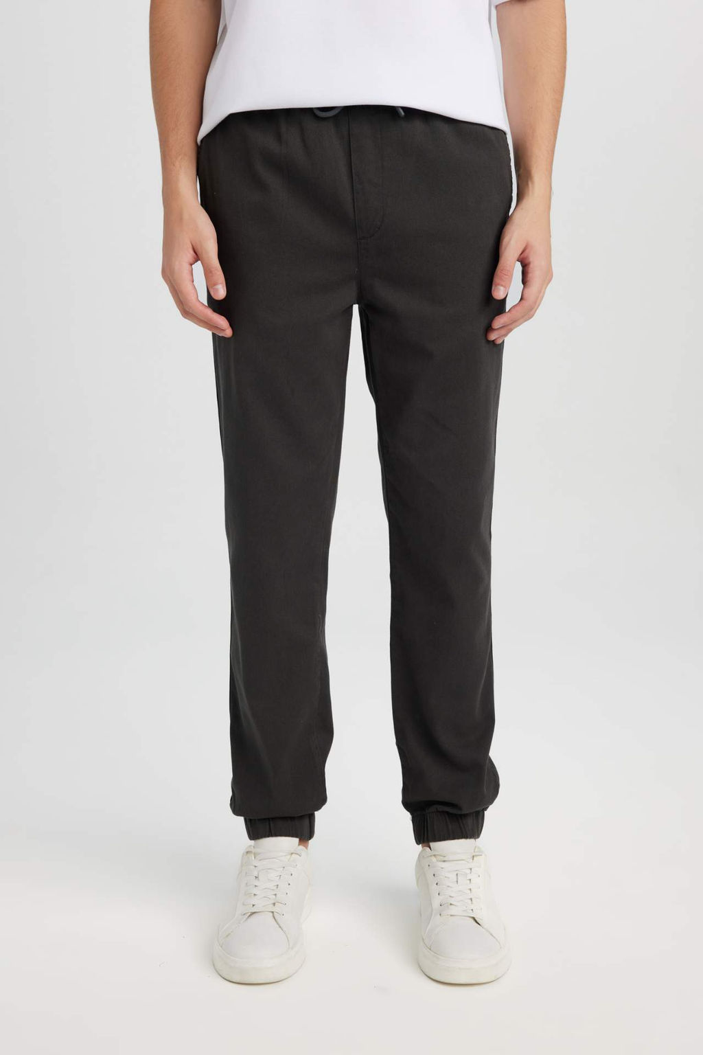 Jogger Gabardin Pantolon Beli Regular Fit Bagc?kl? Lastikli Paca - Defacto фото 2