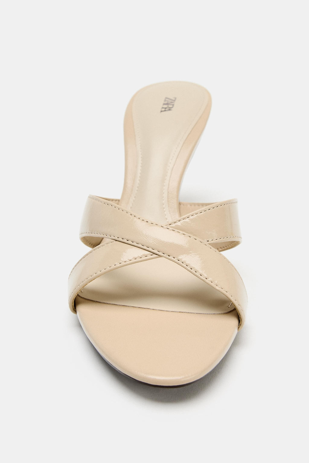 SANDALIA MULE PIEL / Beige
