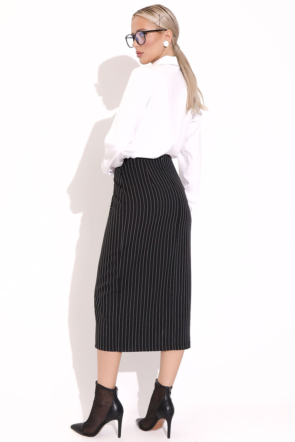 Юбка Фабия (полоска черная) - Эльза фото 3