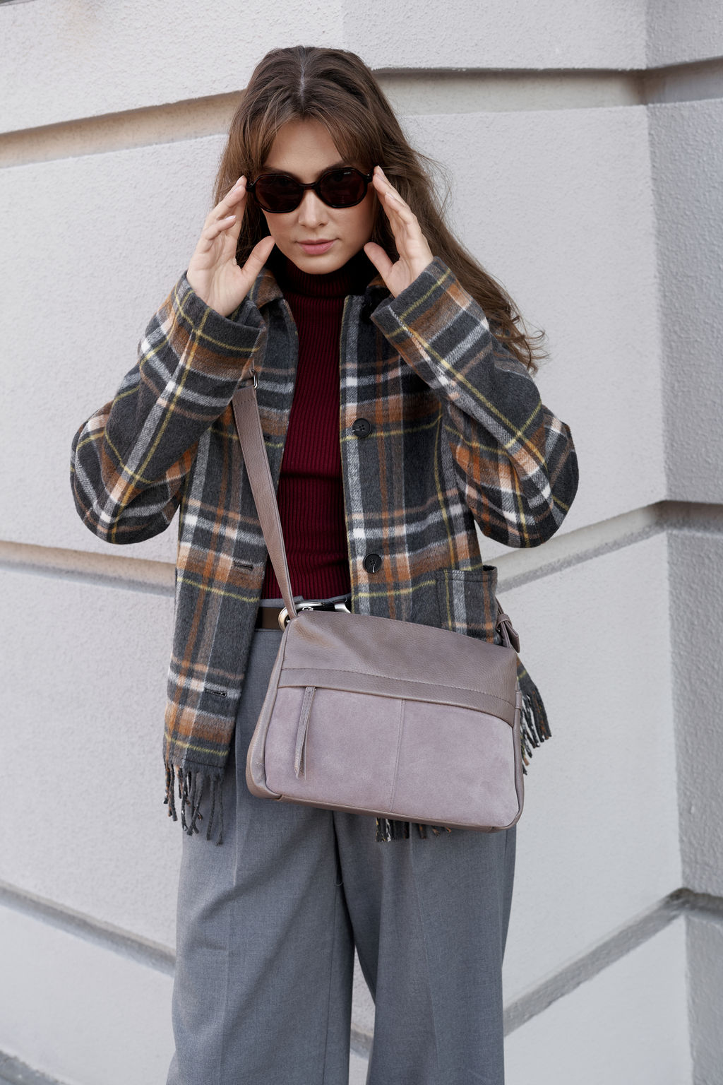 Серо-коричневый кросс-боди S.Lavia  фото 20