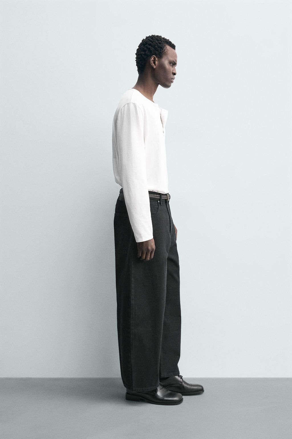 JEANS WIDE FIT / Negro - Zara фото 4