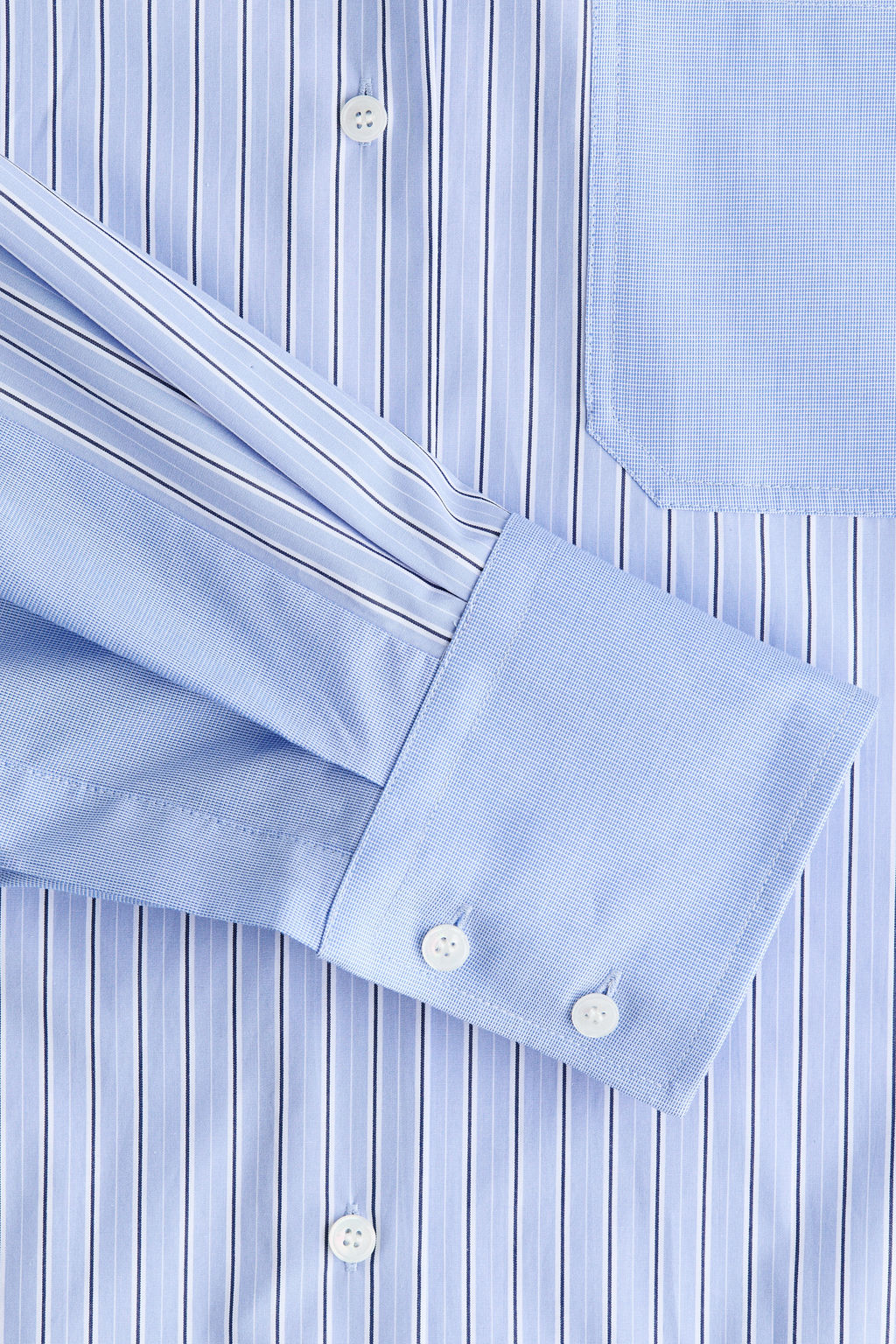 Camisa oversize de popelina con paneles - H&m фото 4