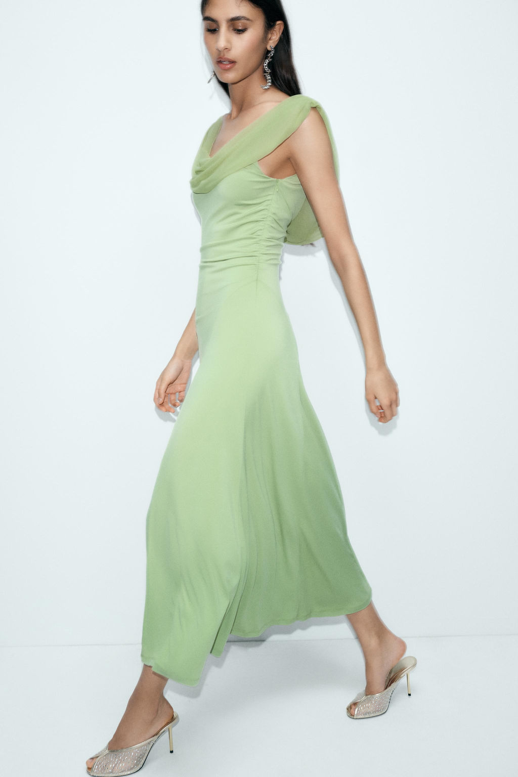 SANDALIA MESH BRILOS / Oro - Zara фото 2