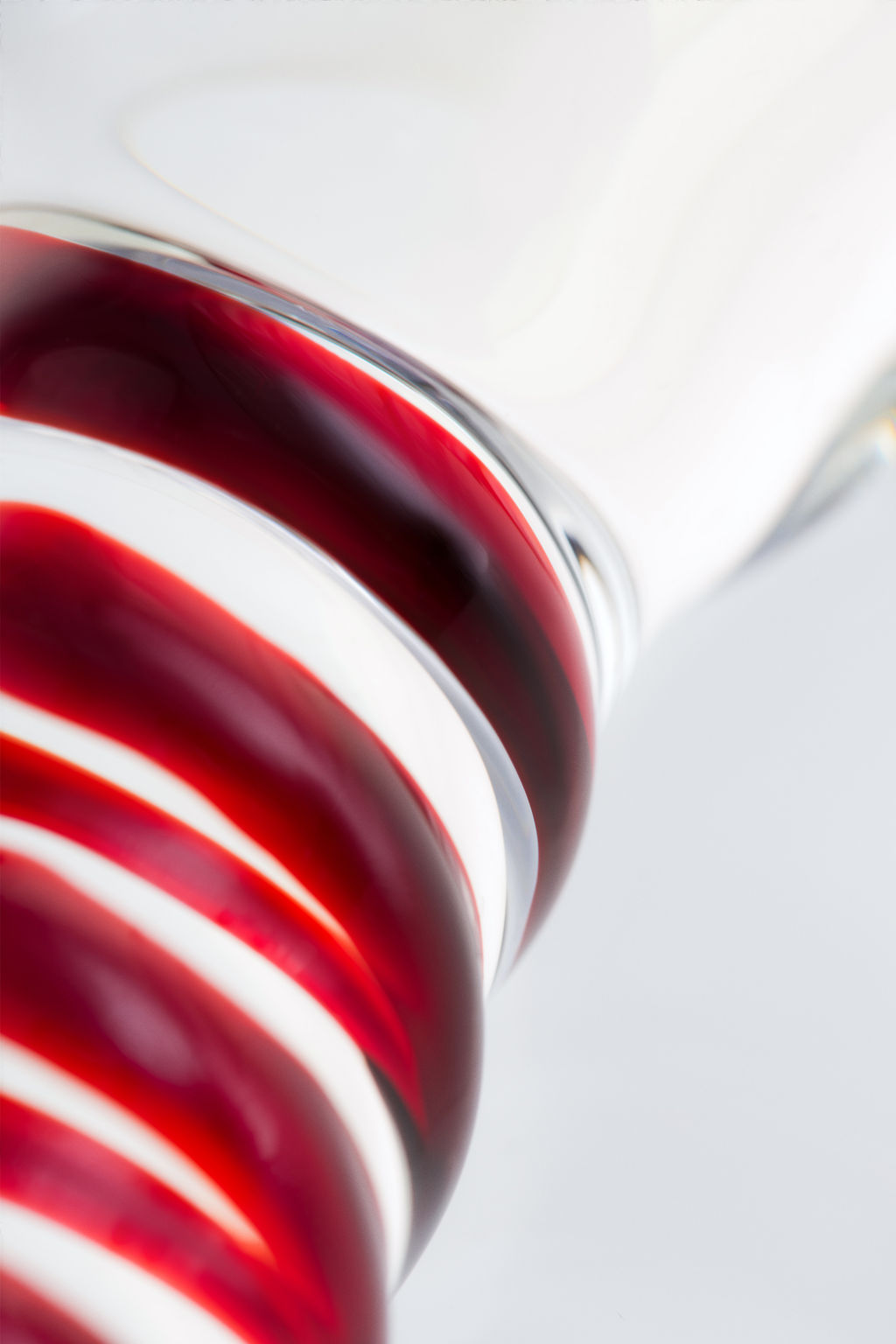 Двусторонний фаллоимитатор Sexus Glass, стекло, прозрачный, 21 см  фото 5