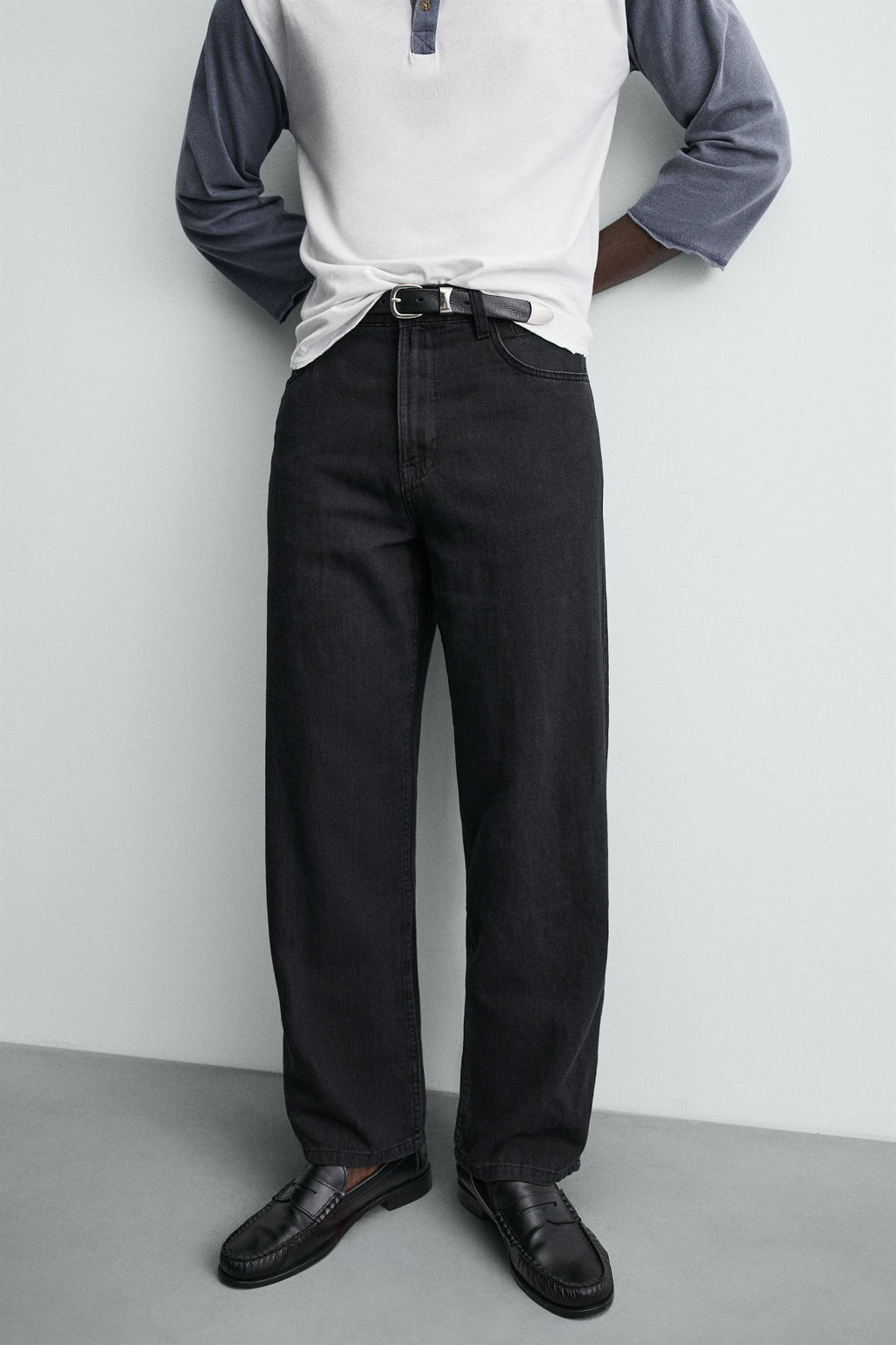 LIGHTWEIGHT LOOSE WIDE-LEG JEANS - Zara фото 5