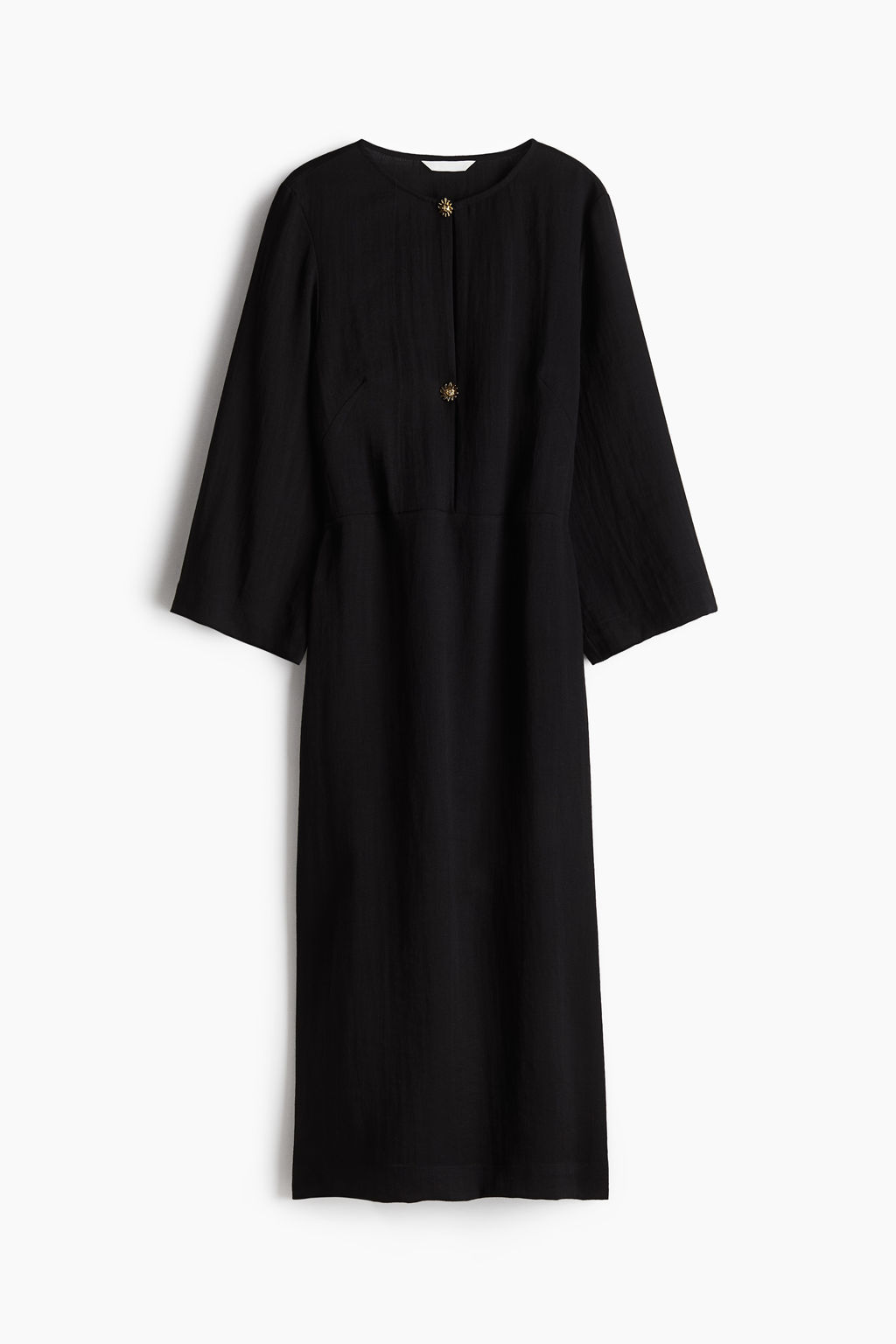 Vestido midi de manga larga