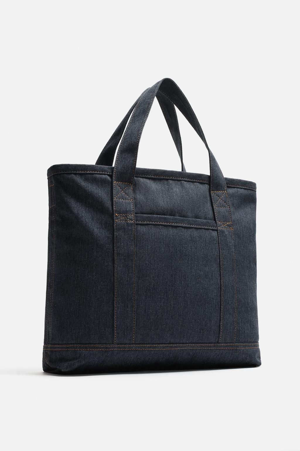 DENIM TOTE BAG - Zara фото 2