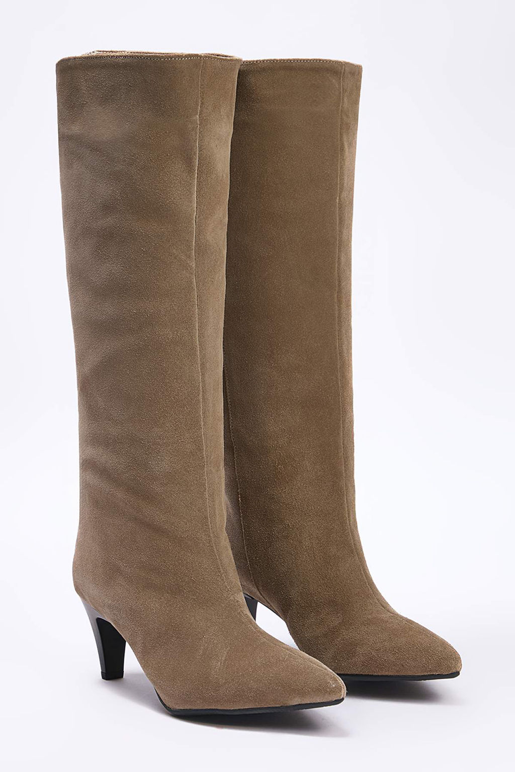 Camel Kad?n Hakiki Deri Premium Kad?n 7 cm Topuklu Cizme TAKAW26CZ00030