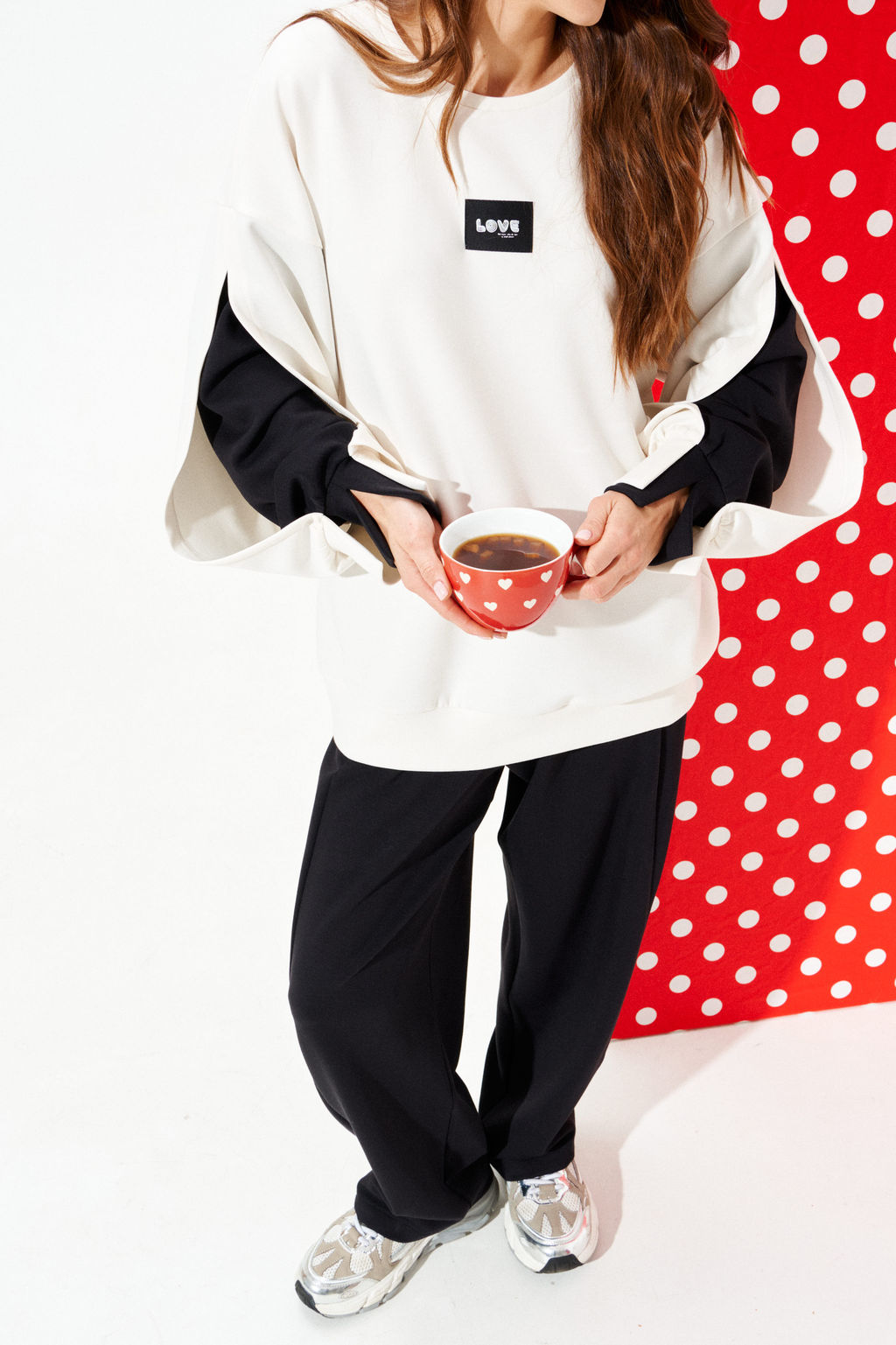 костюм женский 2-х предметный (свитшот + брюки) - Elletto фото 11