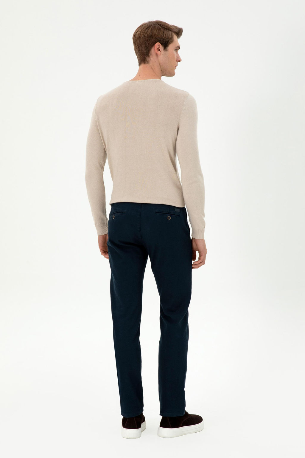 Мужские темно-синие брюки из плотной ткани/чиносы - U.s. polo assn фото 4