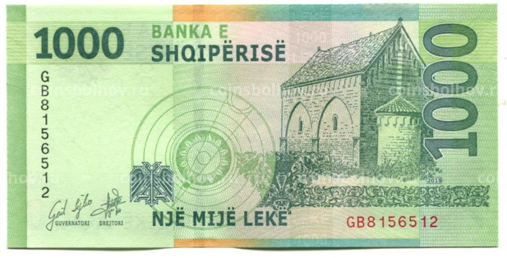 Банкнота 1000 лек 2019 года Албания