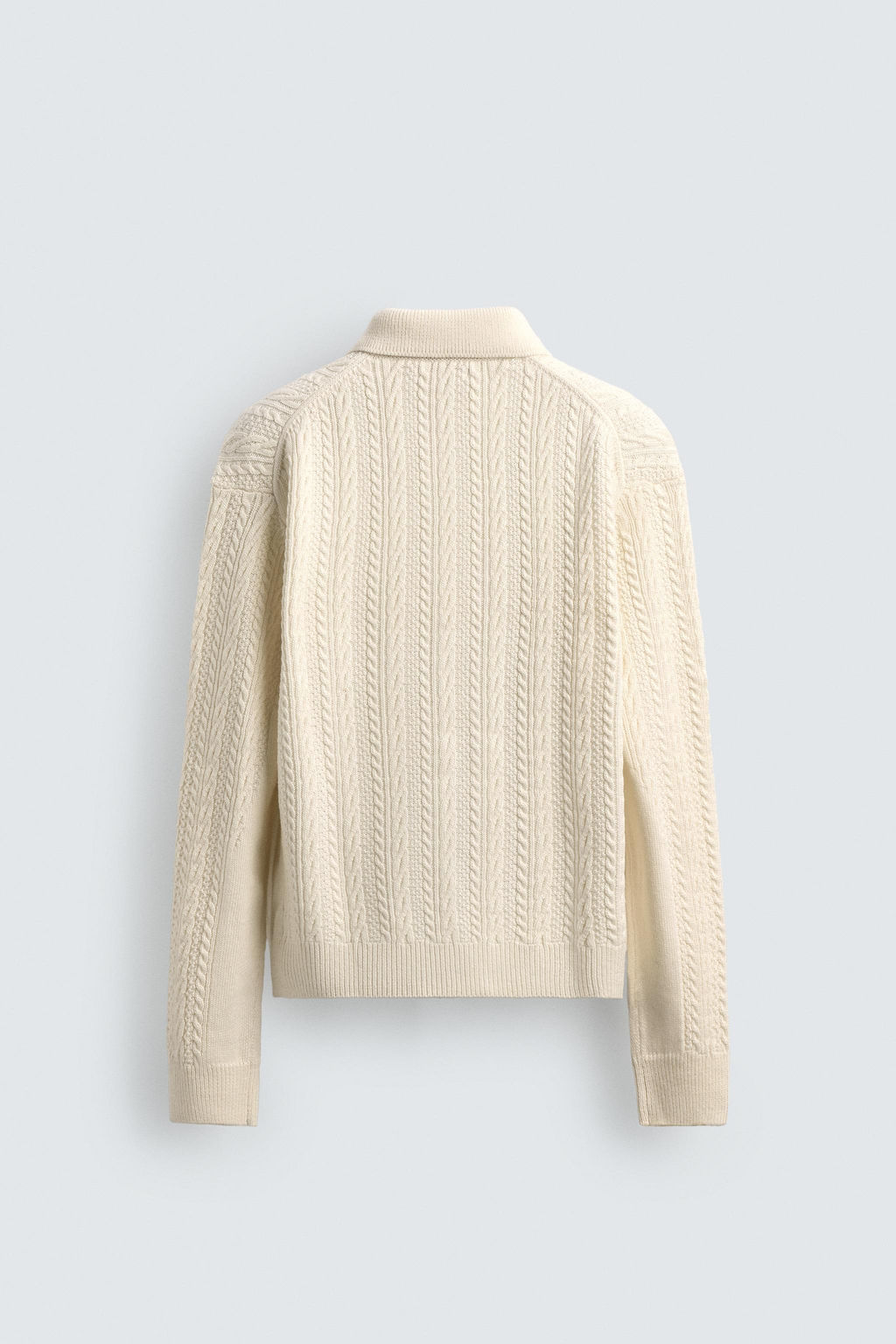 CABLE KNIT TEXTURED CARDIGAN - Zara фото 8