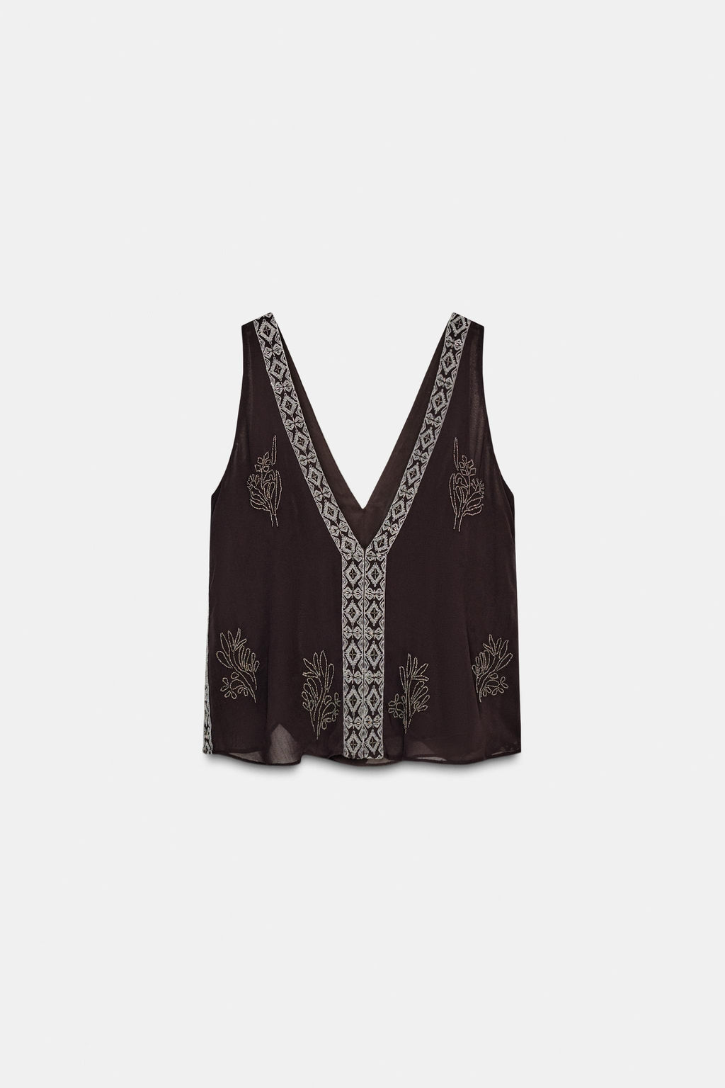 EMBROIDERED TOP ZW COLLECTION LIMITED EDITION - Zara фото 6