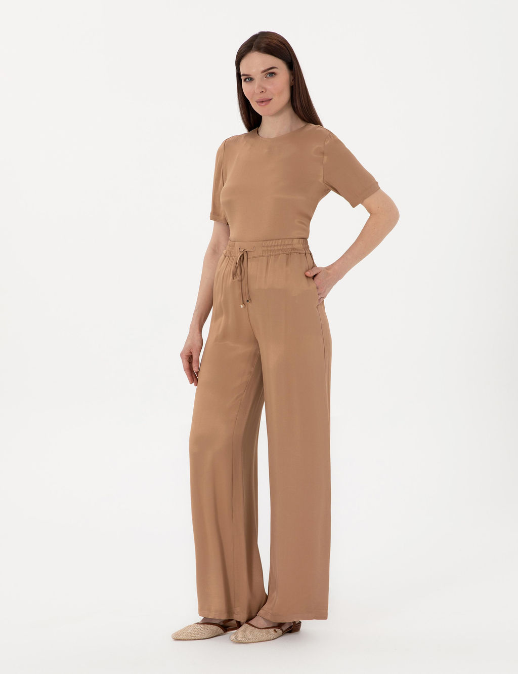 Kahverengi Comfort Fit Bluz - Pierre cardin фото 4