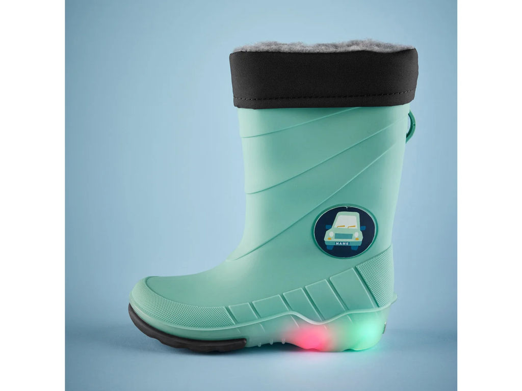 Утепленные резиновые сапоги для девочек LUPILU с мигающими пятками  фото 31