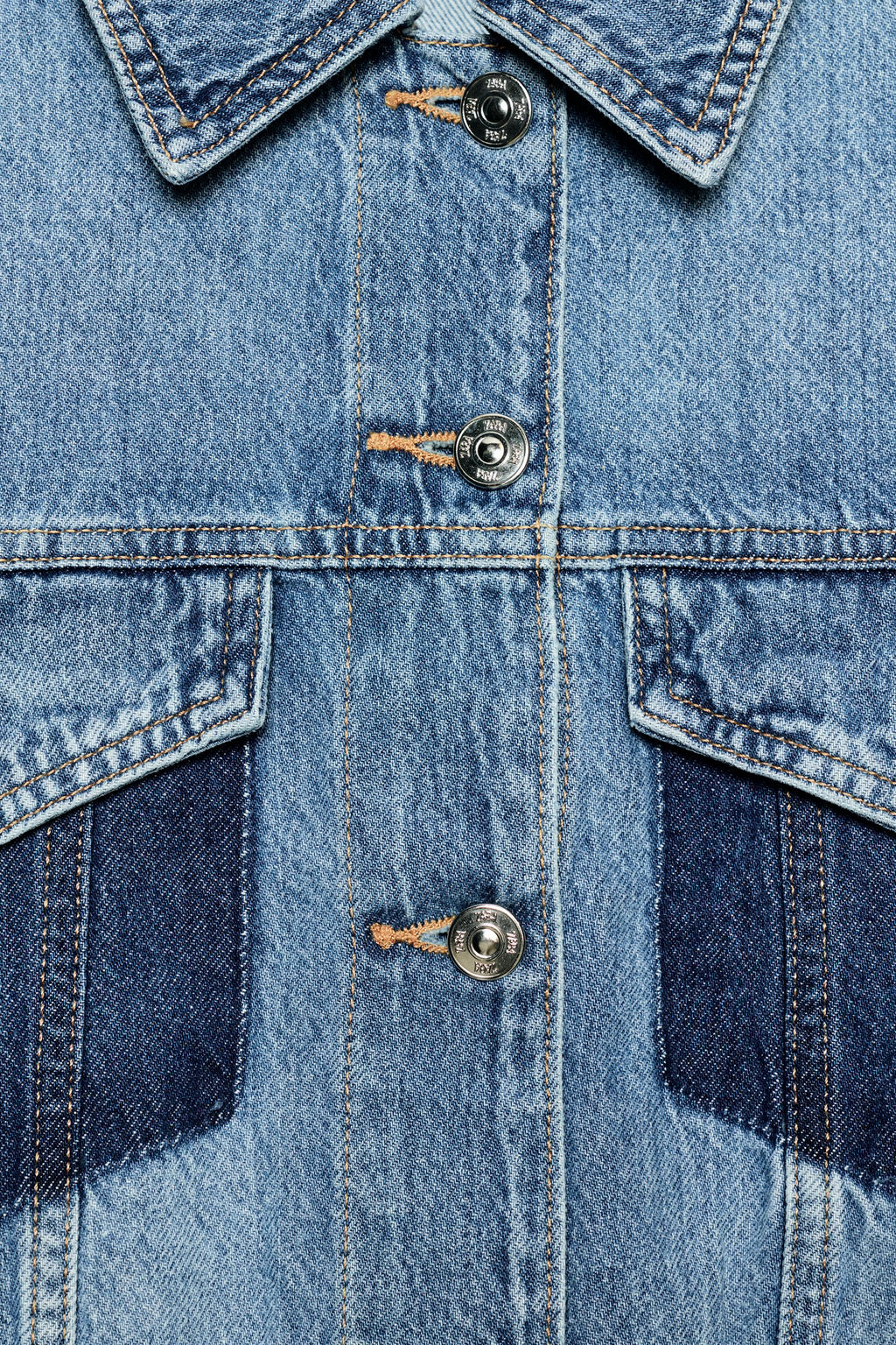 CAZADORA Z1975 CORTA COMBINADA DENIM / Azul medio - Zara фото 8