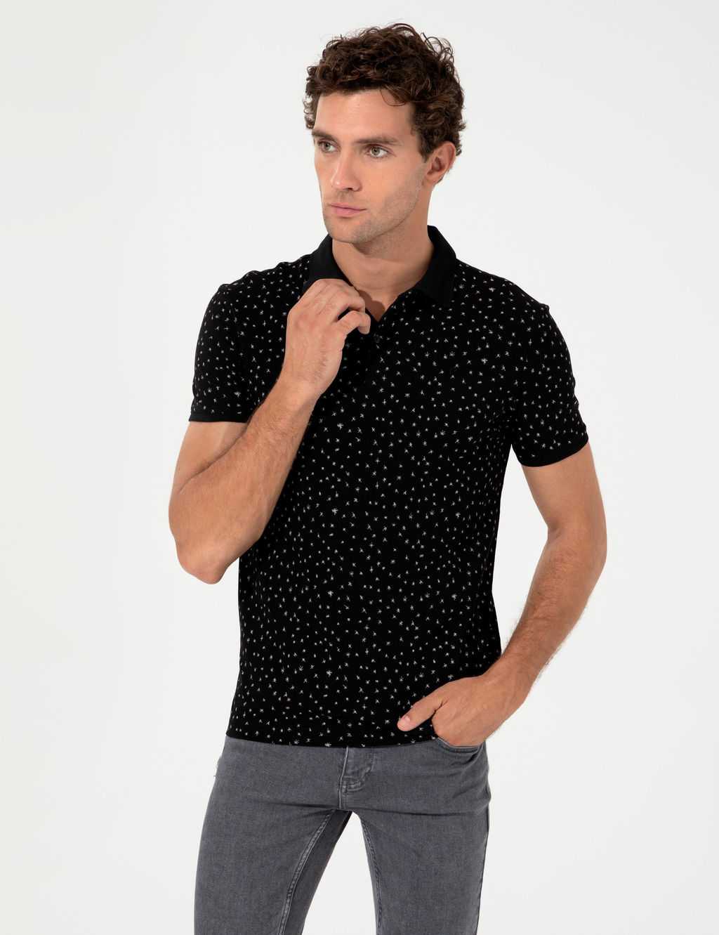 Футболка с воротником поло - Cacharel фото 3