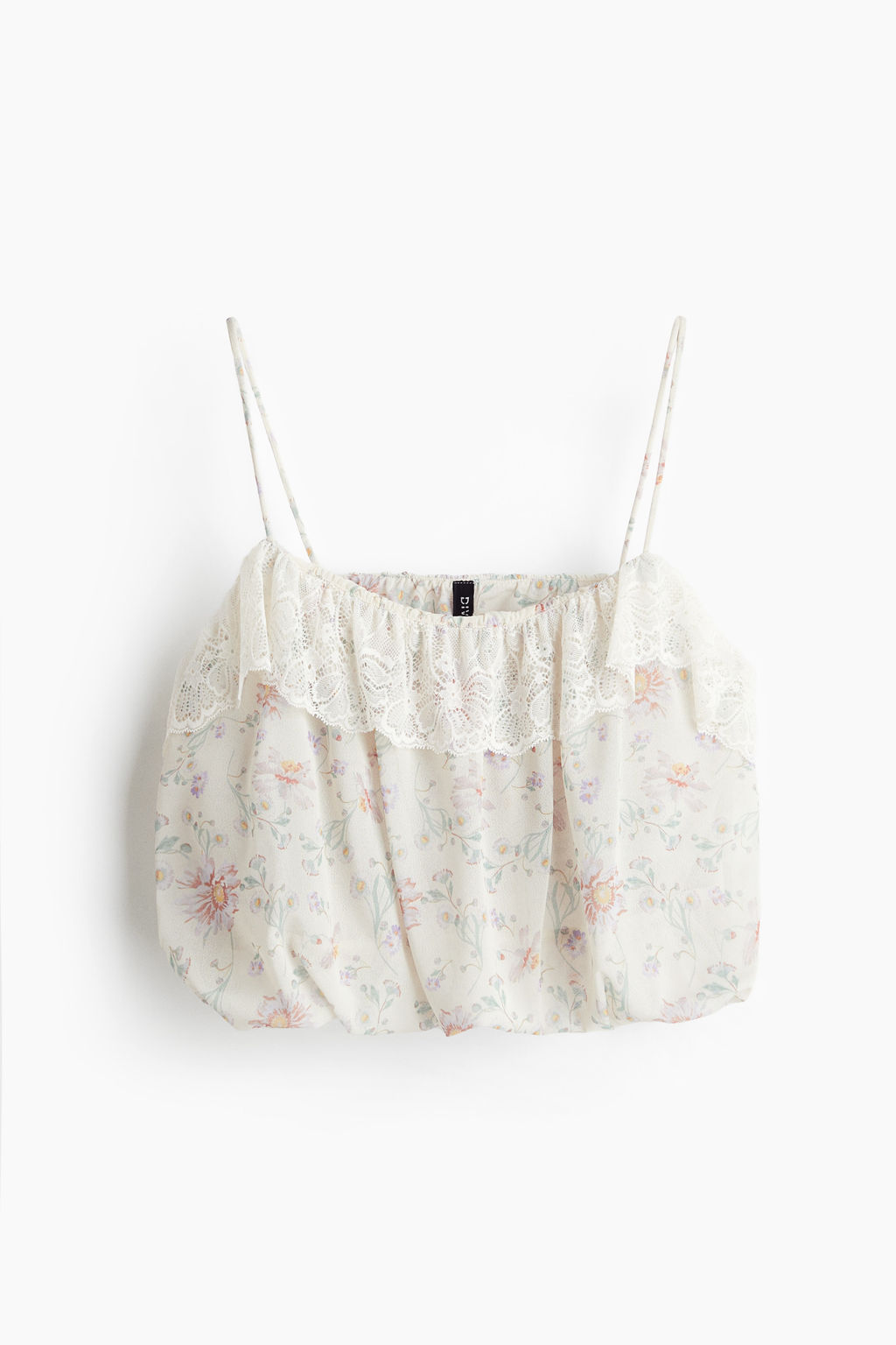 Top burbuja con tirantes espagueti