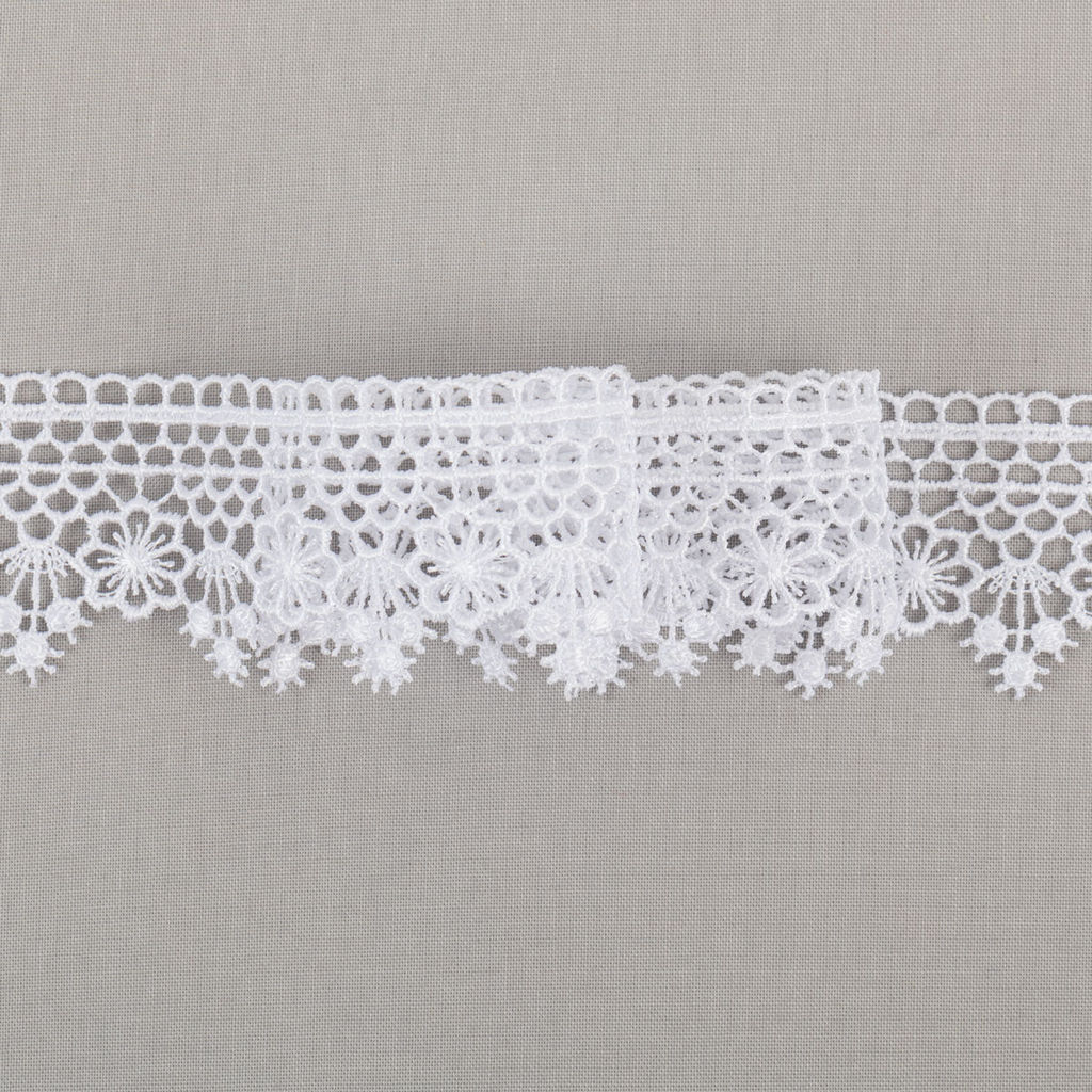 Гипюр Gamma 40 мм GGM-4002 в пакете 10 м 0.2 Турция GP001WH белый