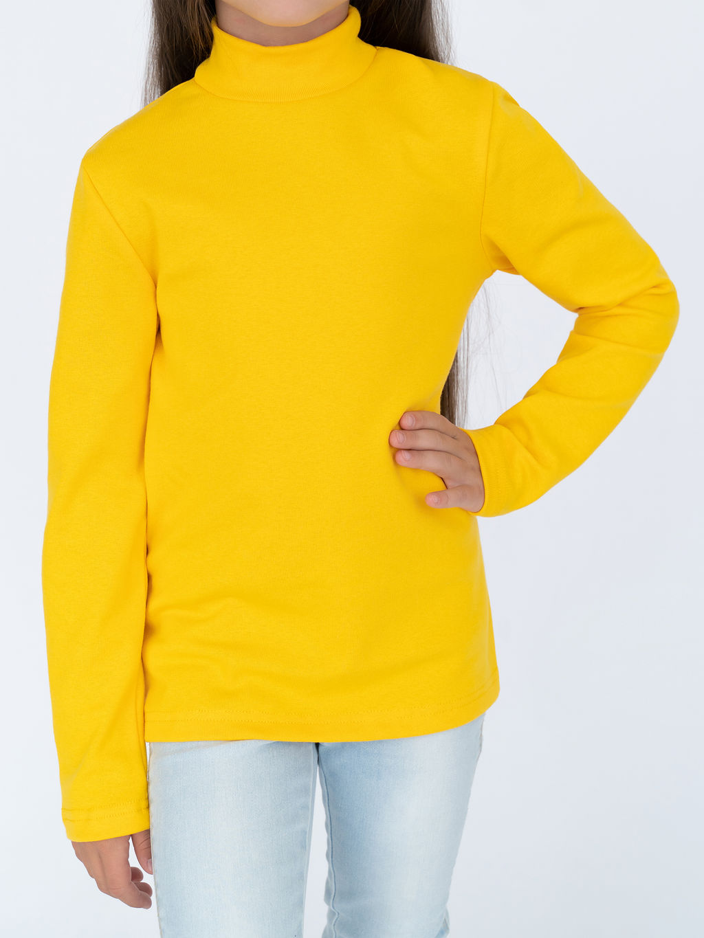 Джемпер-водолазка желтая 645 (116, 60)