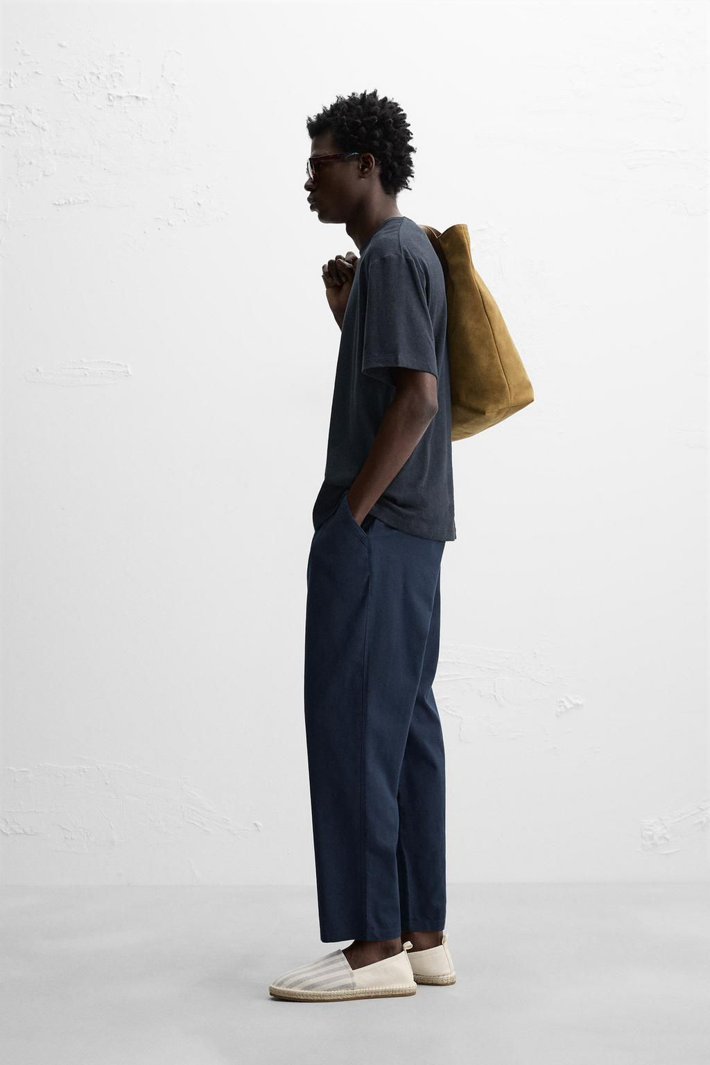 LINEN - COTTON T-SHIRT - Zara фото 20