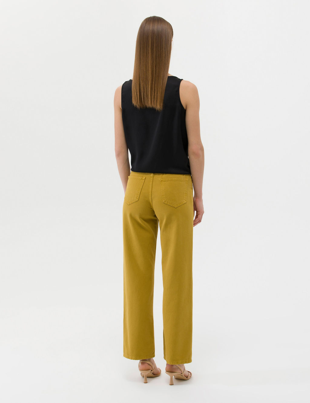 Ye_il High Waist Flare Fit Jean Pantolon