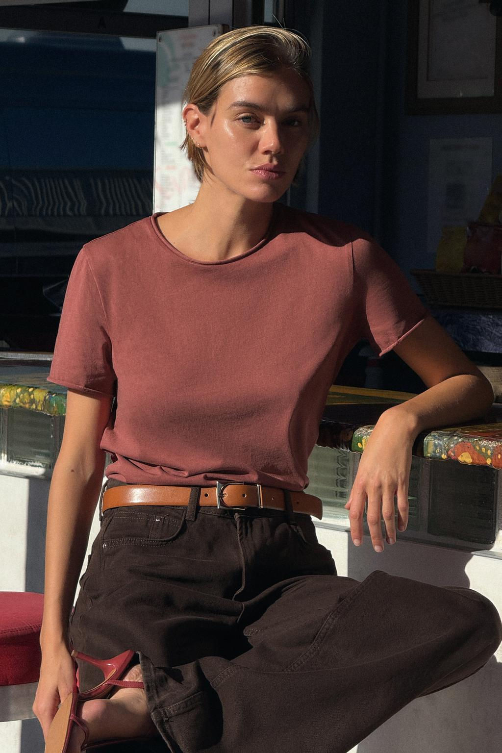 FADED SHORT SLEEVE T-SHIRT - Zara фото 42