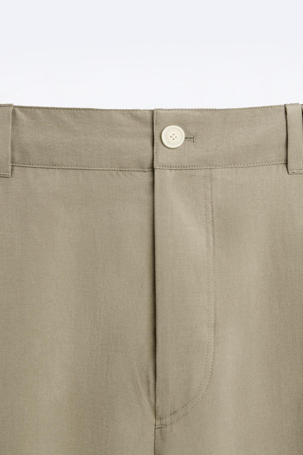 LYOCELL BLEND TROUSERS - Zara фото 7