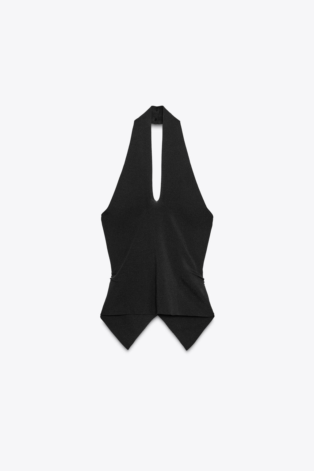 GATHERED KNIT HALTER TOP - Zara фото 7