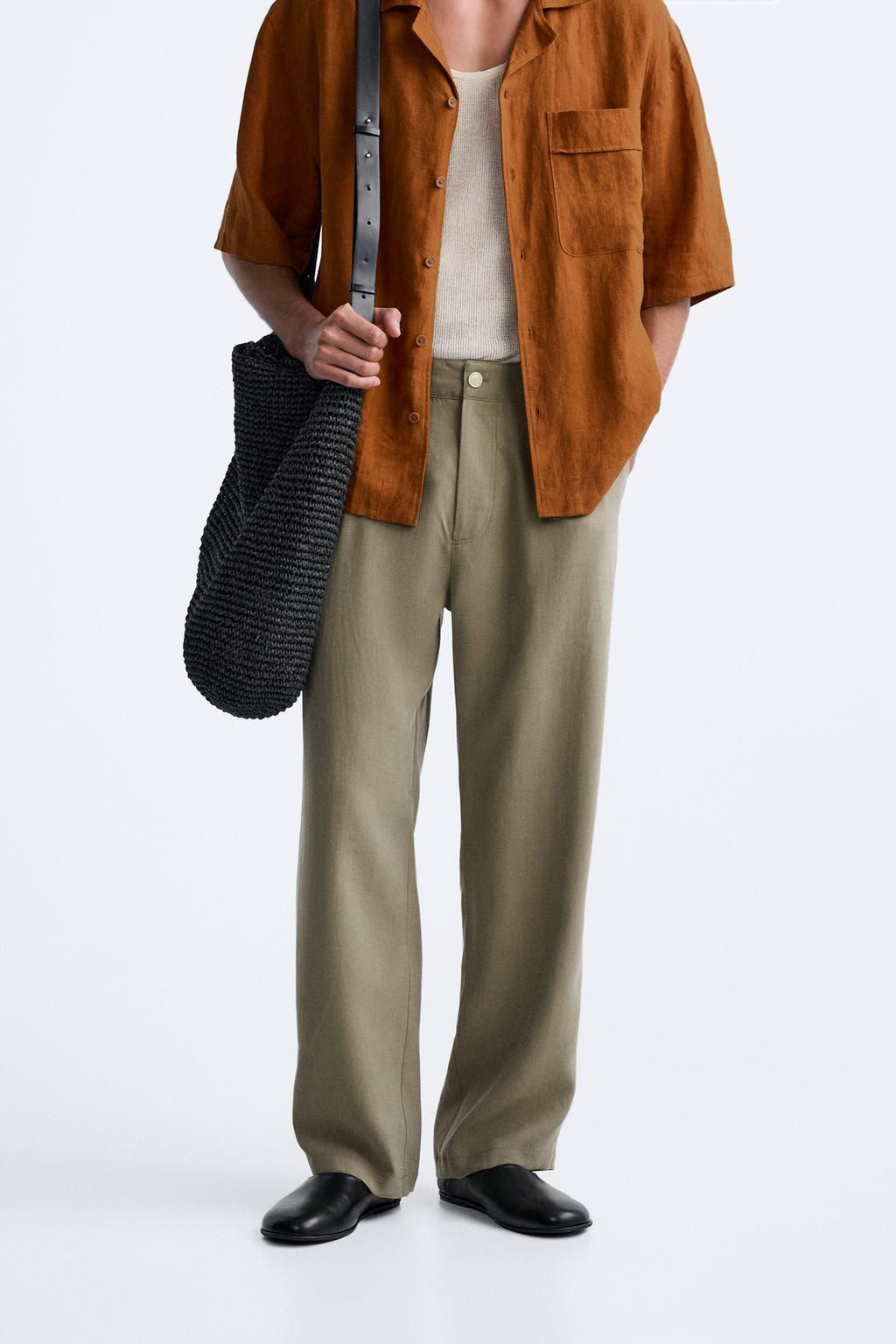 LYOCELL BLEND TROUSERS - Zara фото 2