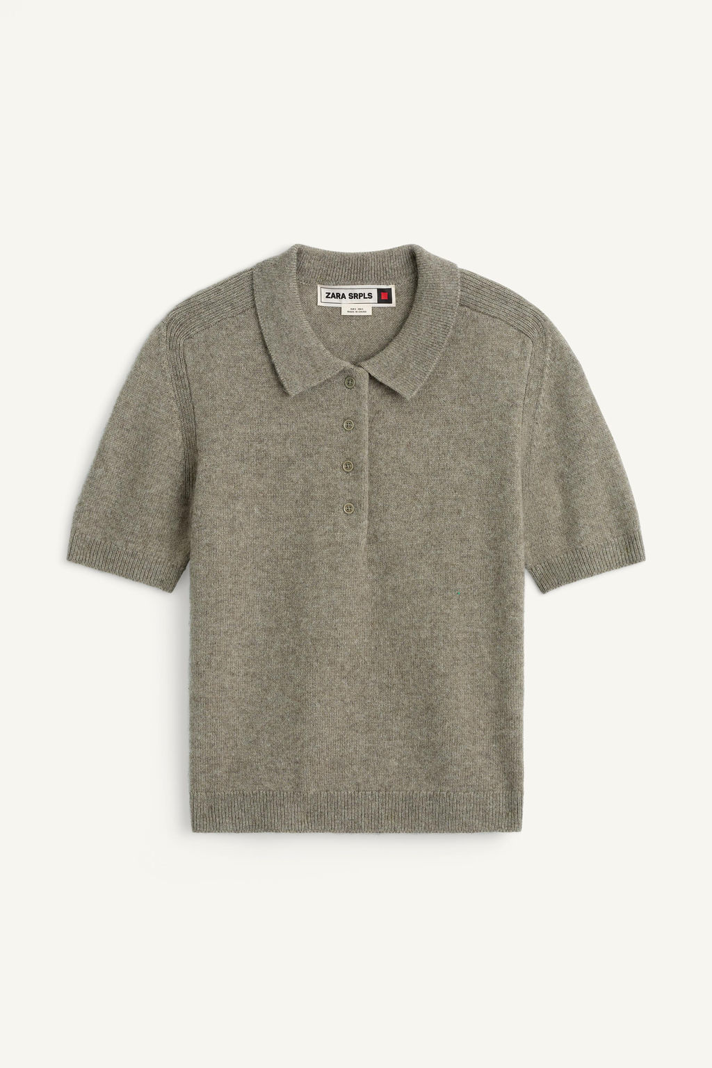 SHORT-SLEEVE POLO SHIRT WITH JACQUARD WEAVE - Zara фото 4
