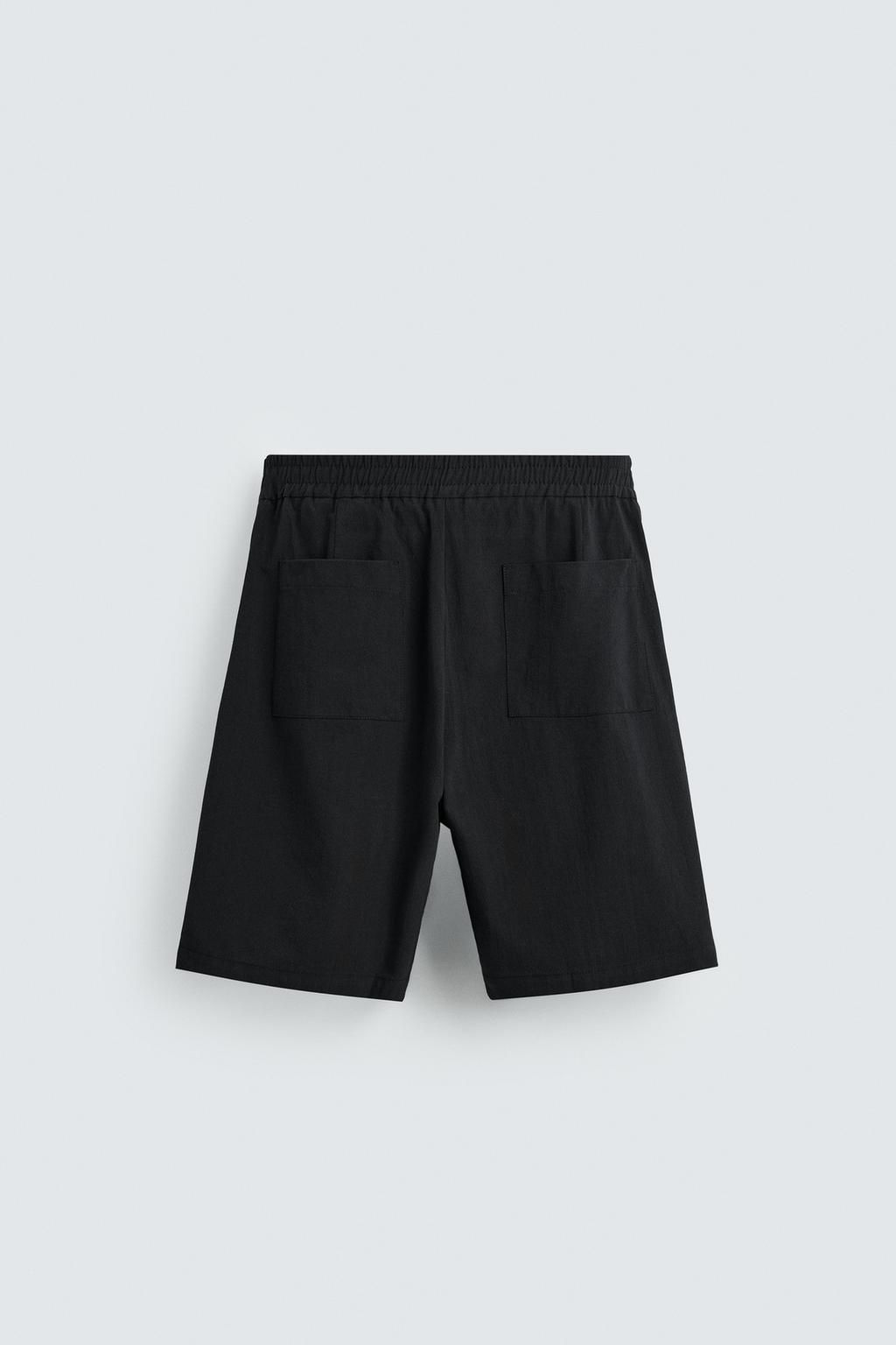 RELAXED FIT COTTON BERMUDA SHORTS - Zara фото 3