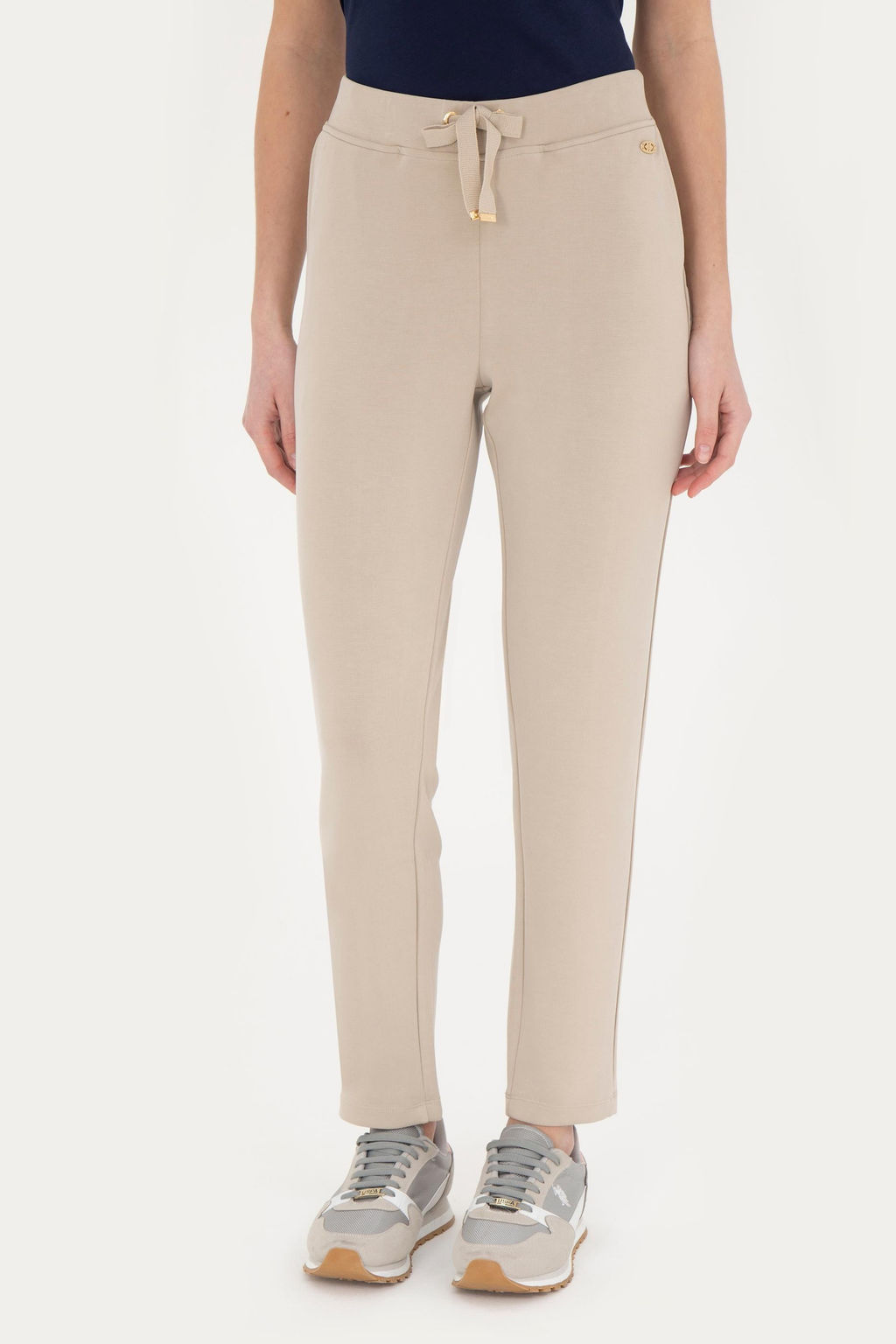 Женские легкие спортивные штаны цвета хаки - U.s. polo assn фото 14