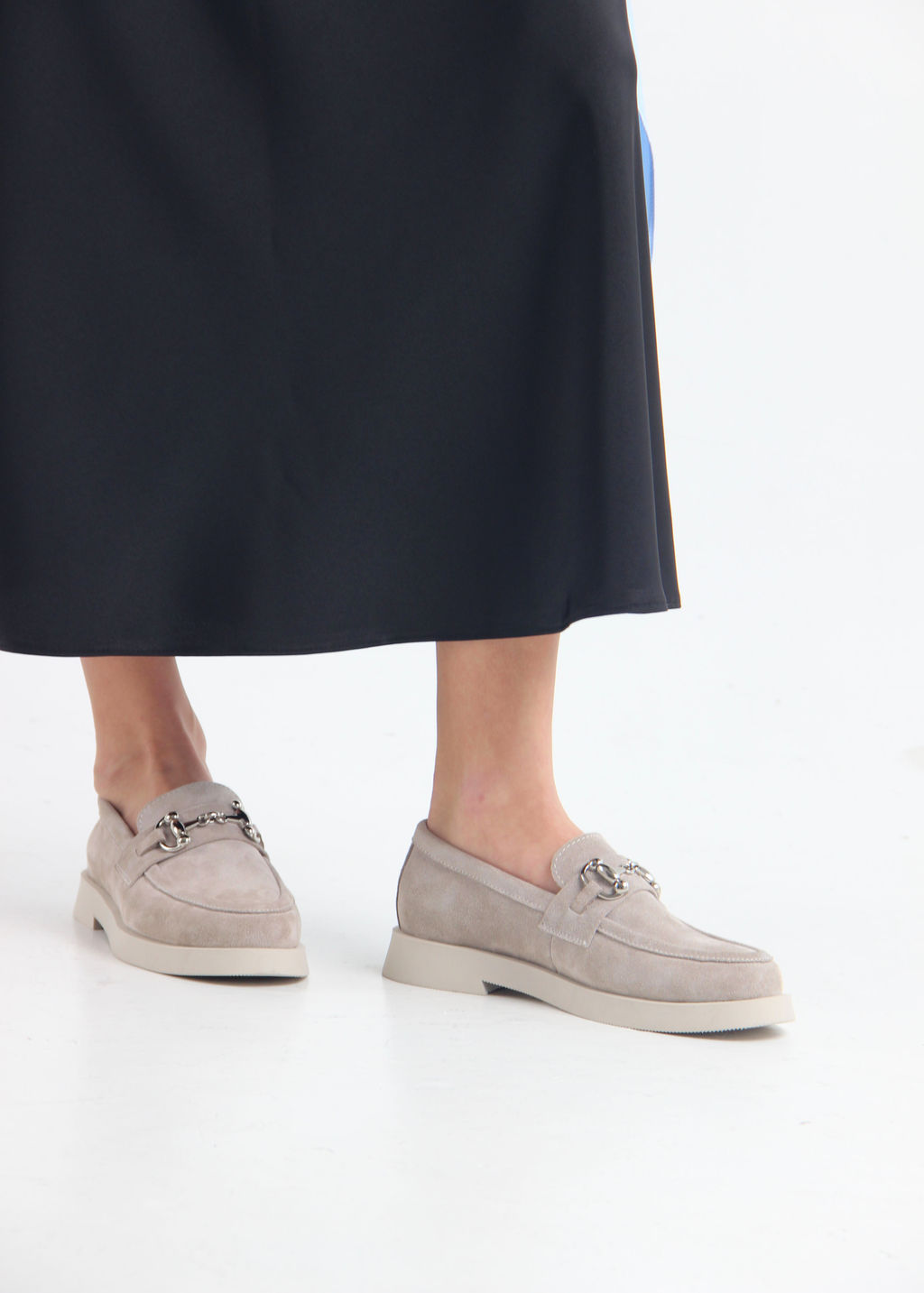 Лоферы туфли EDART 172.1841 be. каменная замша фото 14