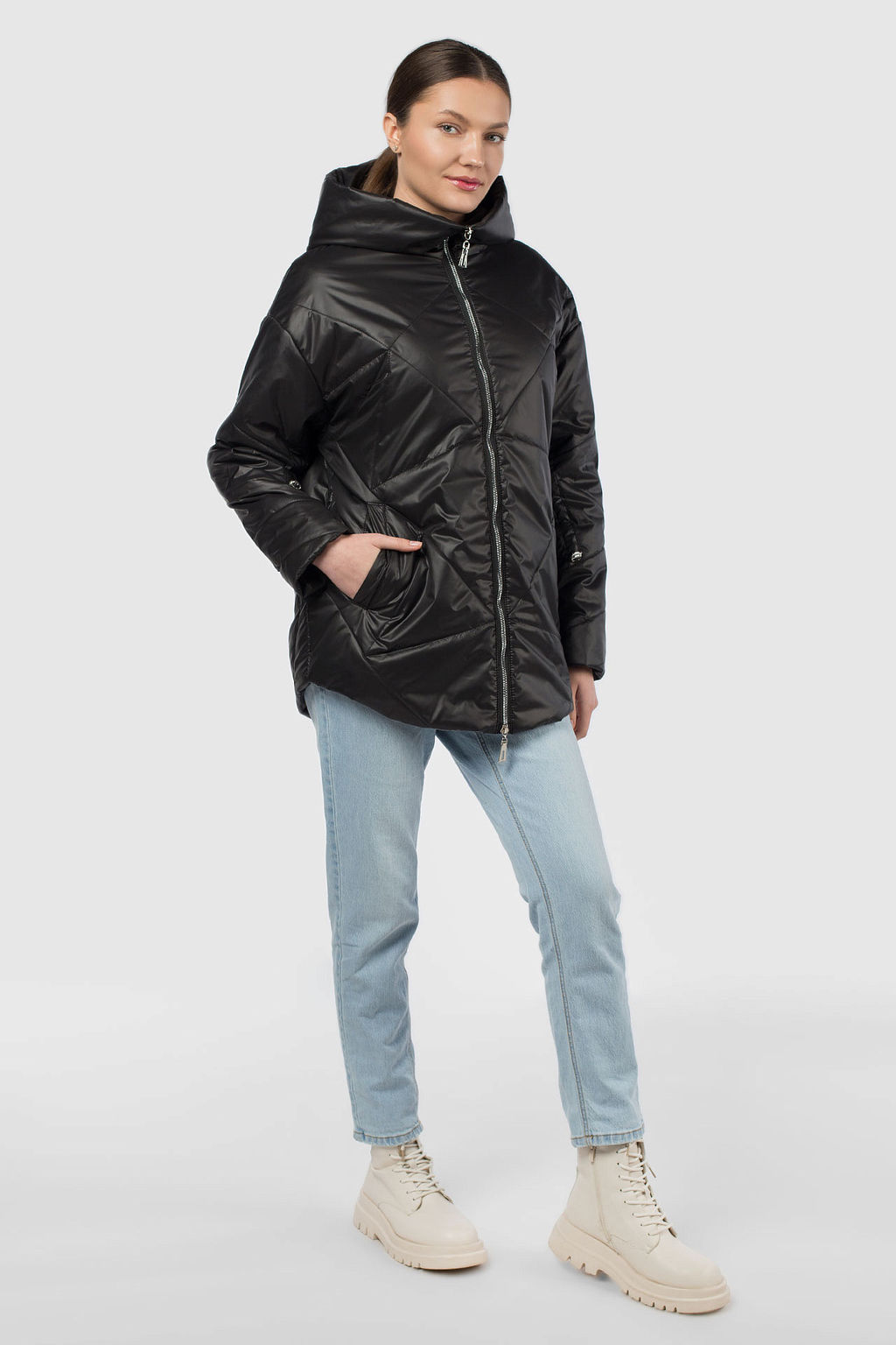 Куртка женская демисезонная (синтепон 150)  04-2909/04-2790 - Империя пальто фото 7