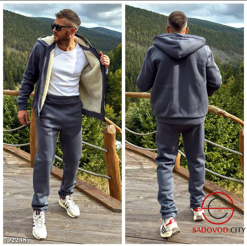 Теплый мужской костюм двойка