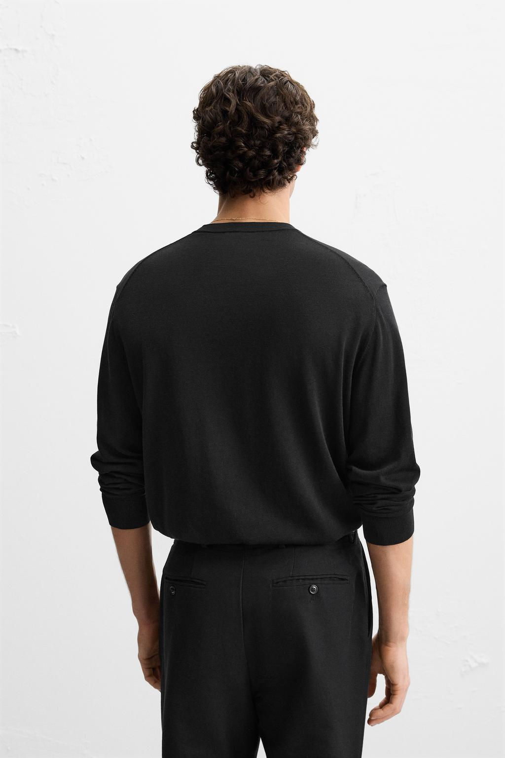 COTTON AND SILK SWEATER - Zara фото 10