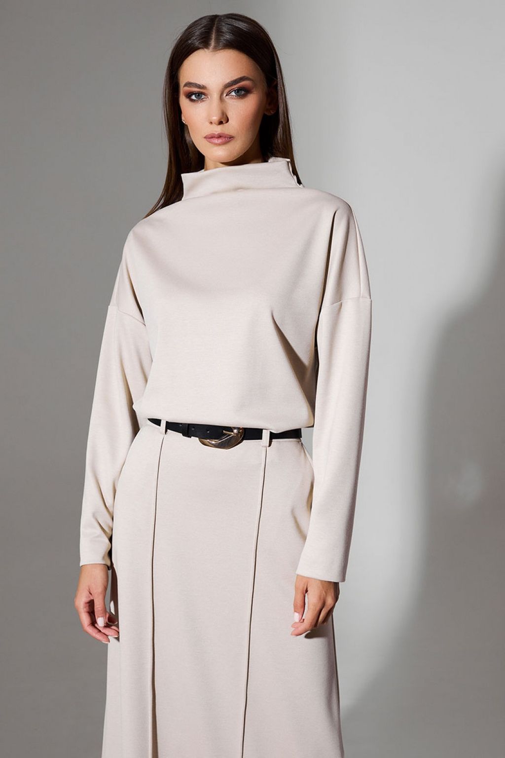 Костюм 0677 тёмно-бежевый - Di-lia fashion фото 3