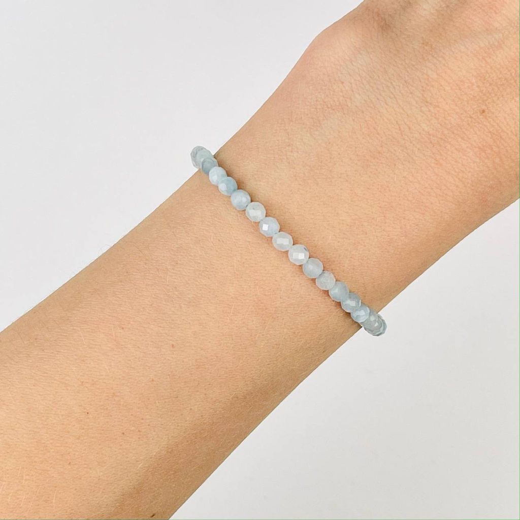 Браслет из Аквамарина 17,5 см +