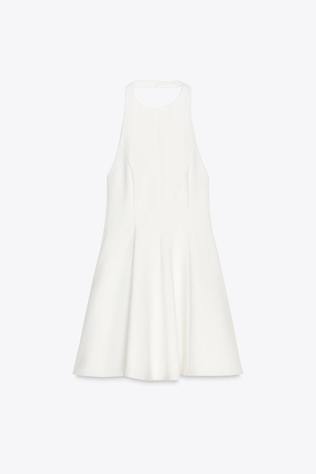SHORT HALTER GODET DRESS - Zara фото 13