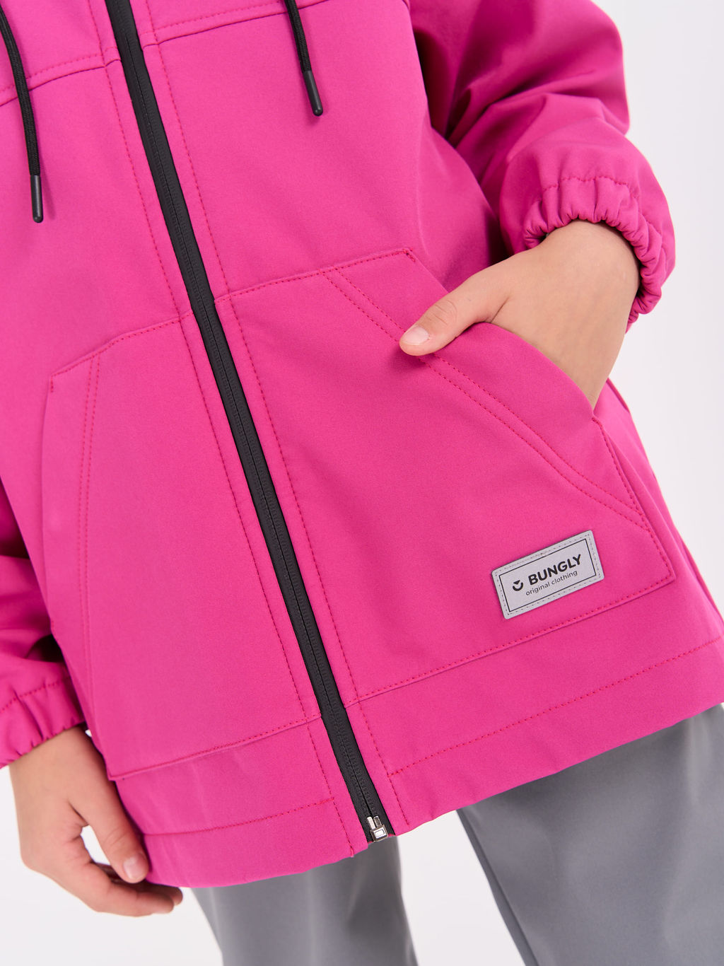 Куртка Softshell демисезонная Фуксия 7+ - Bungly фото 11