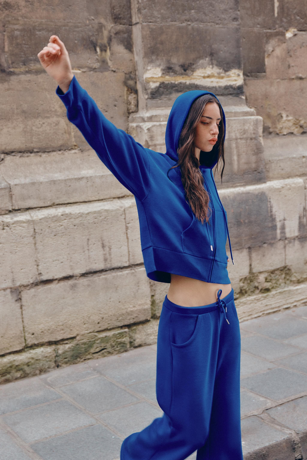PANTAL?N FLARE INTERLOCK / Azul?n - Zara фото 6