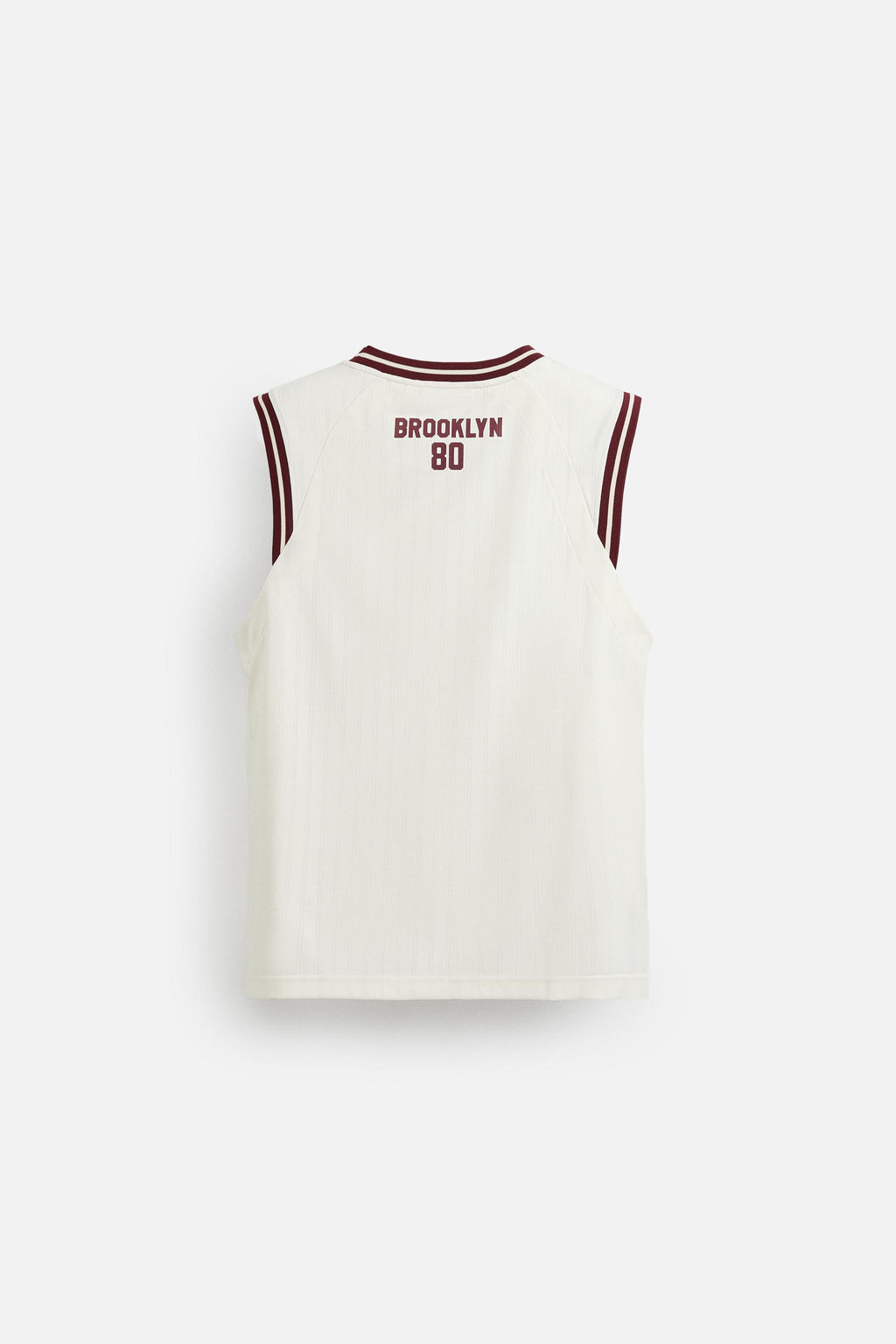 CONTRAST VARSITY TANK TOP - Zara фото 9