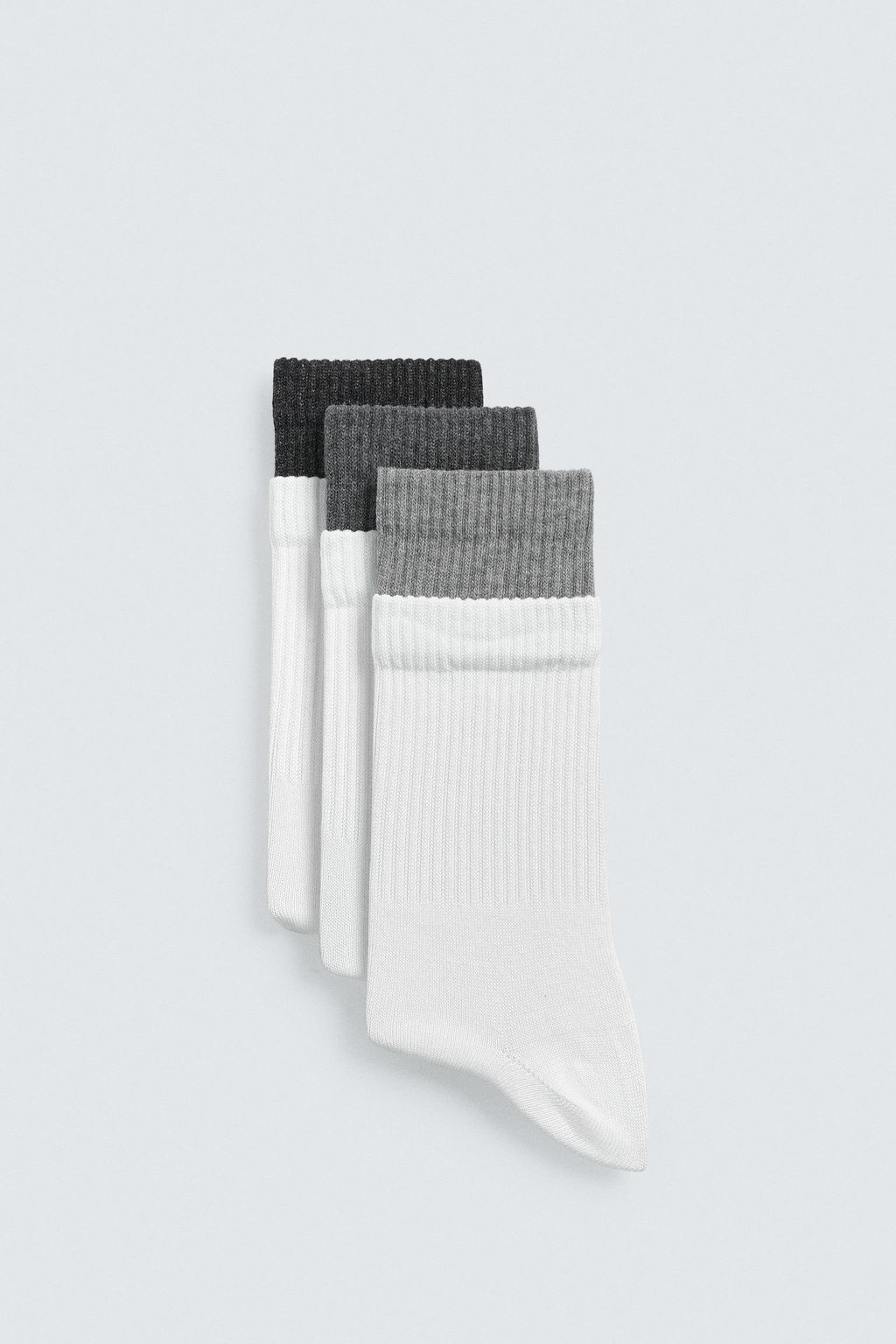 3-PACK DOUBLE EFFECT SOCKS - Zara фото 2