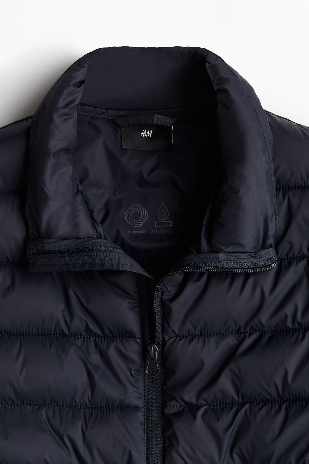 Slim Fit Water-repellent puffer gilet - H&m фото 7