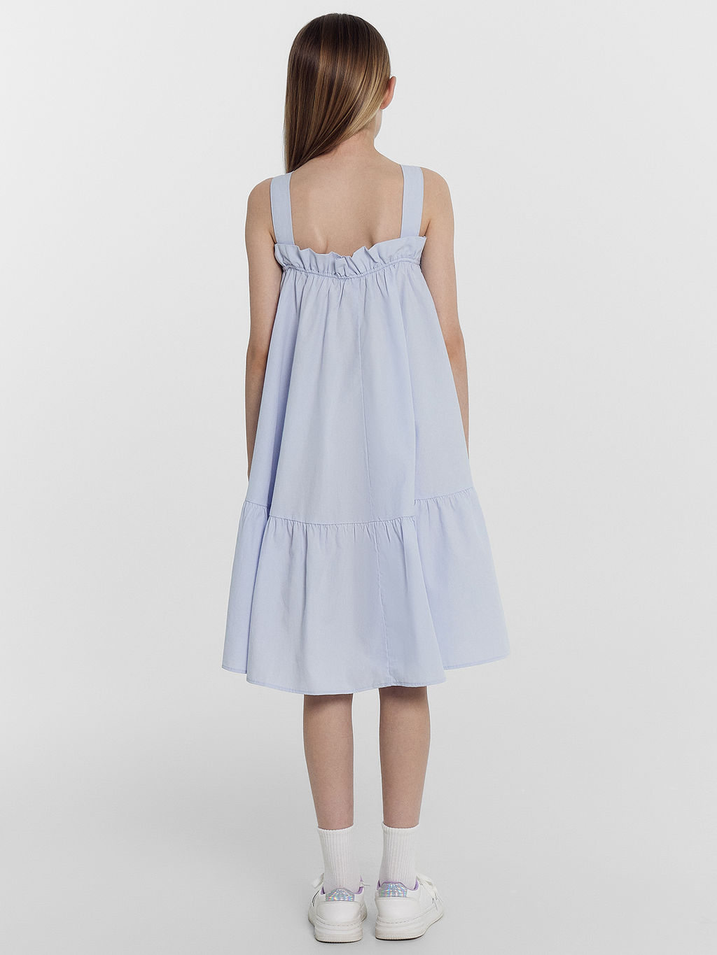 Сарафан для девочек в светло-голубом цвете - Mark formelle фото 3