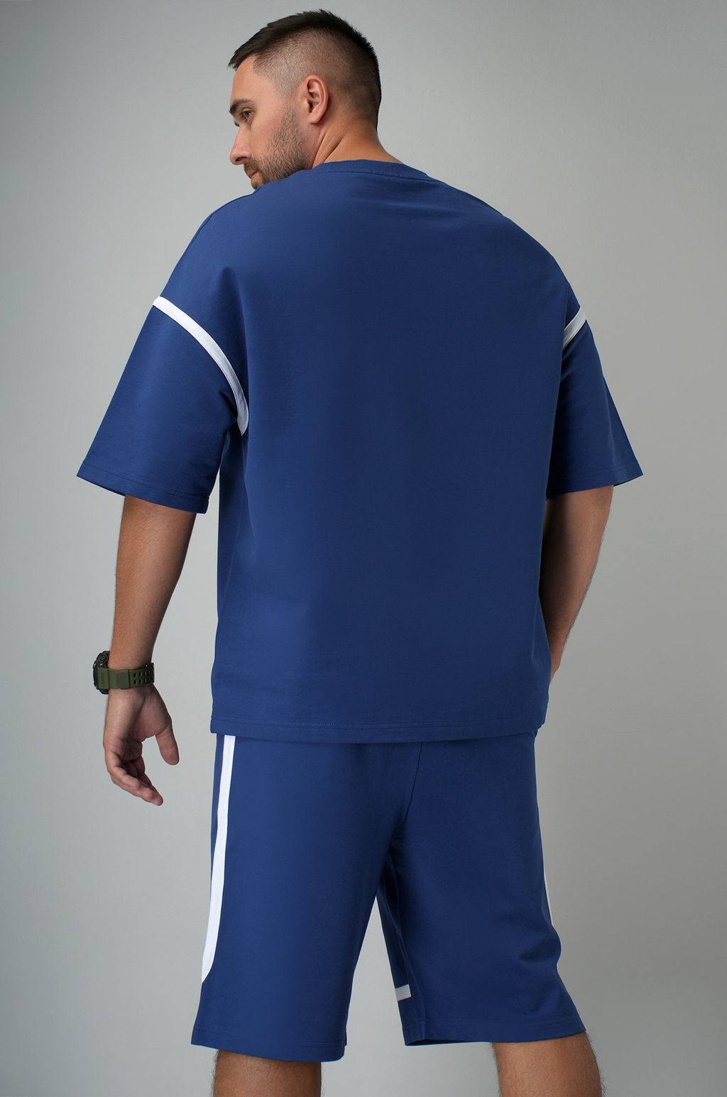 Мужской костюм оверсайз из футера двухнитки Happyfox - Happy fox фото 4