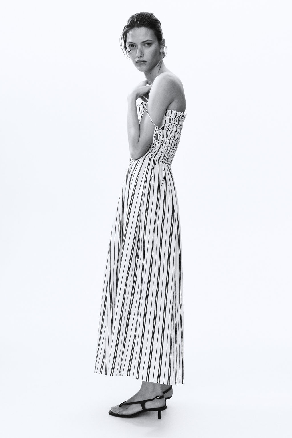 Vestido de tirantes con cuerpo nido de abeja - H&m фото 6